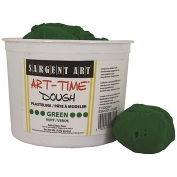 Sargent Art 3Lb Art Time Dough - Green SAR853366